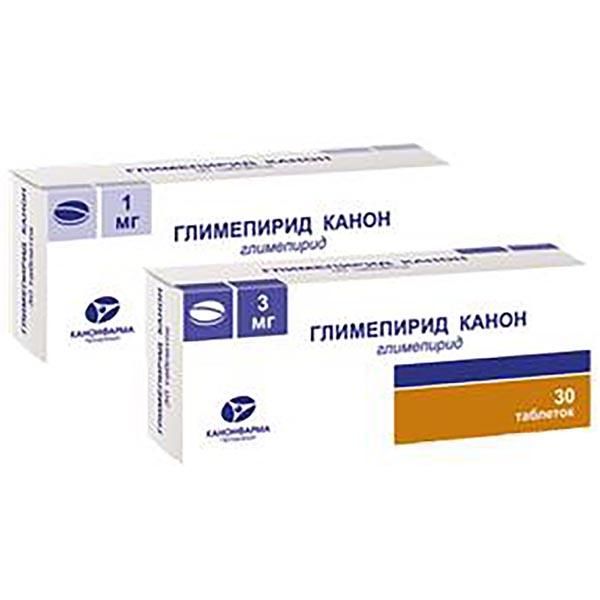 Глимепирид Канон 4 мг №30 таб. ^